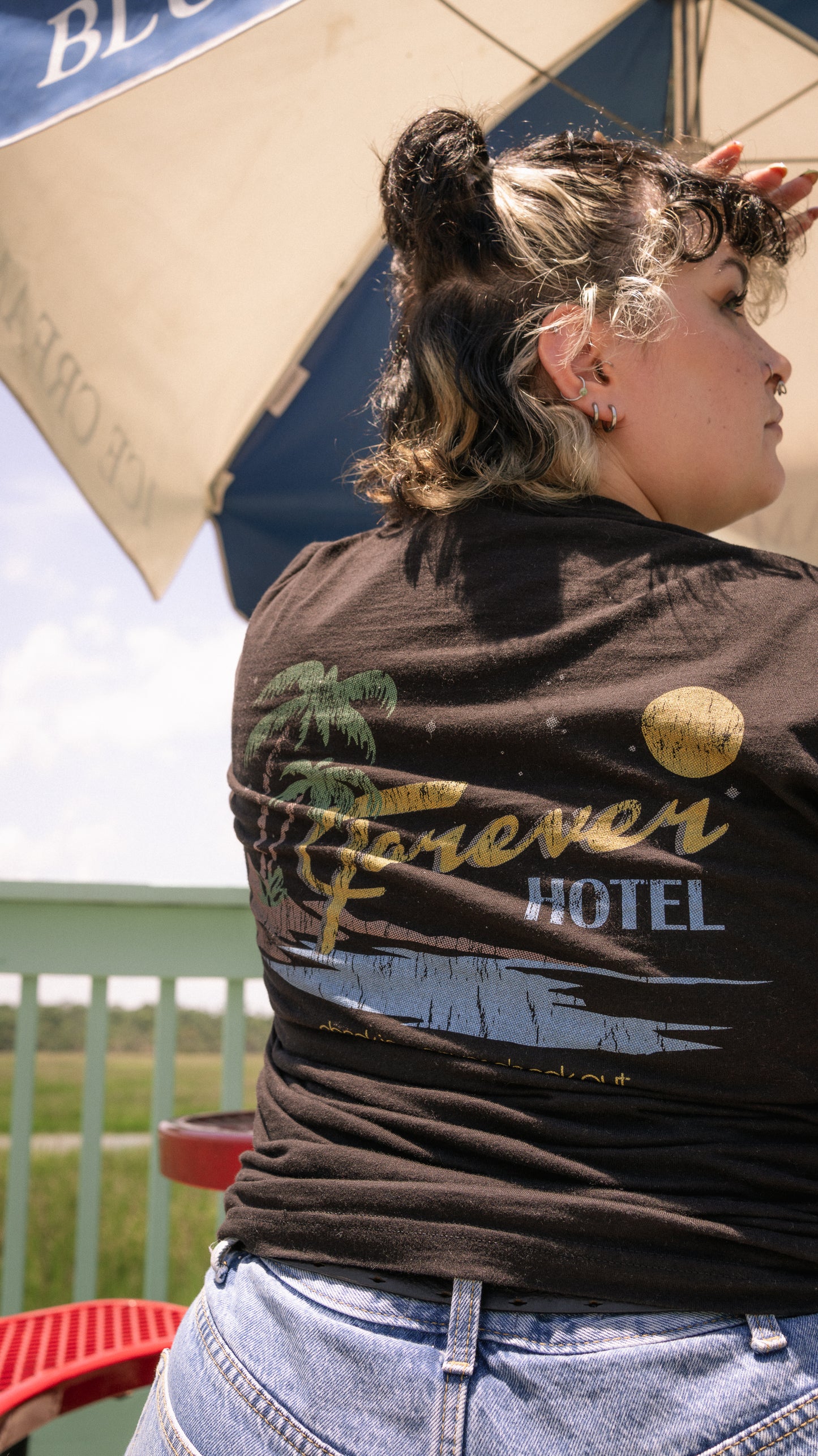 Forever Hotel Vintage Tee - Black