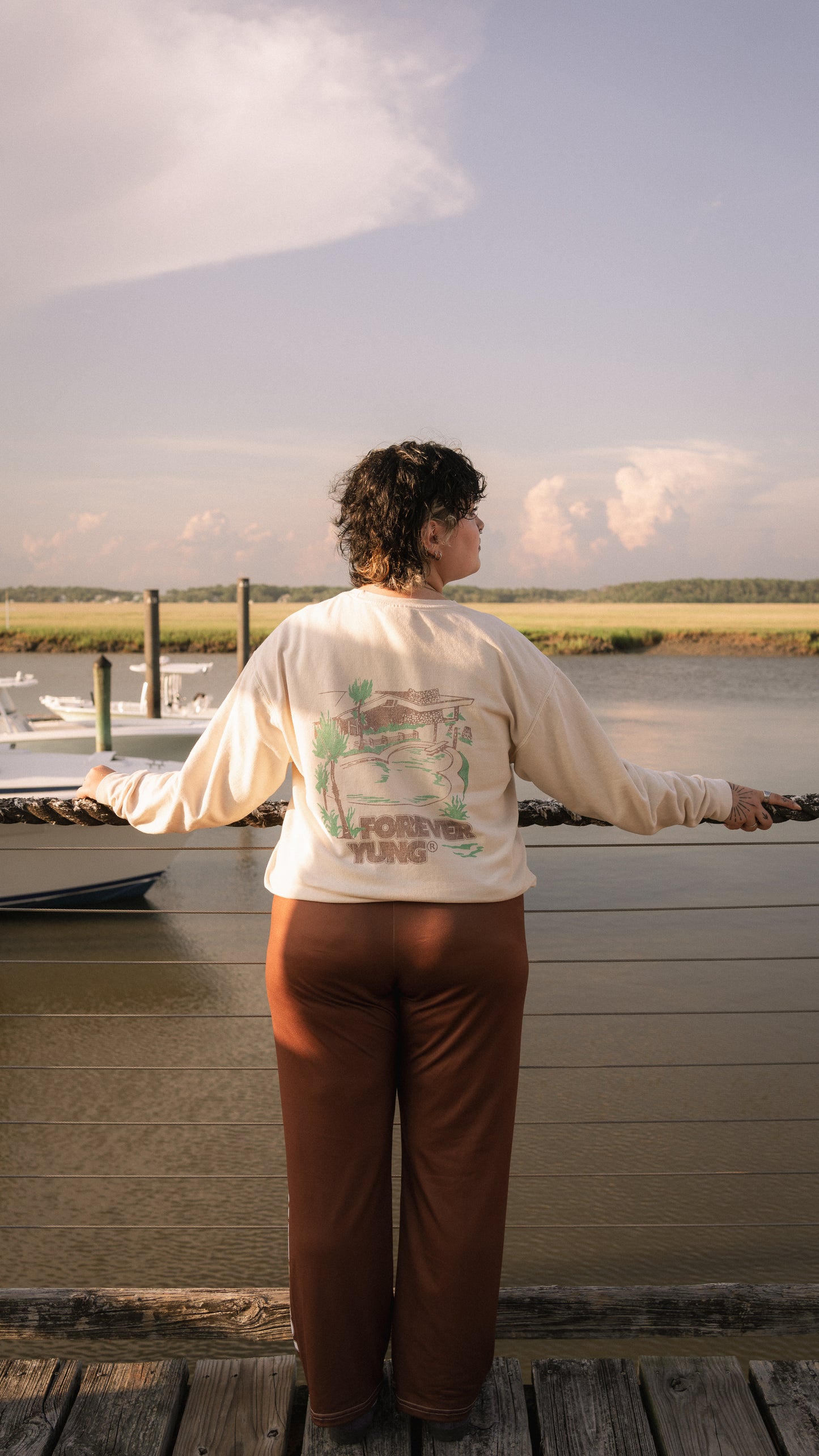 Forever Yung Classic Logo Pants - Cocoa