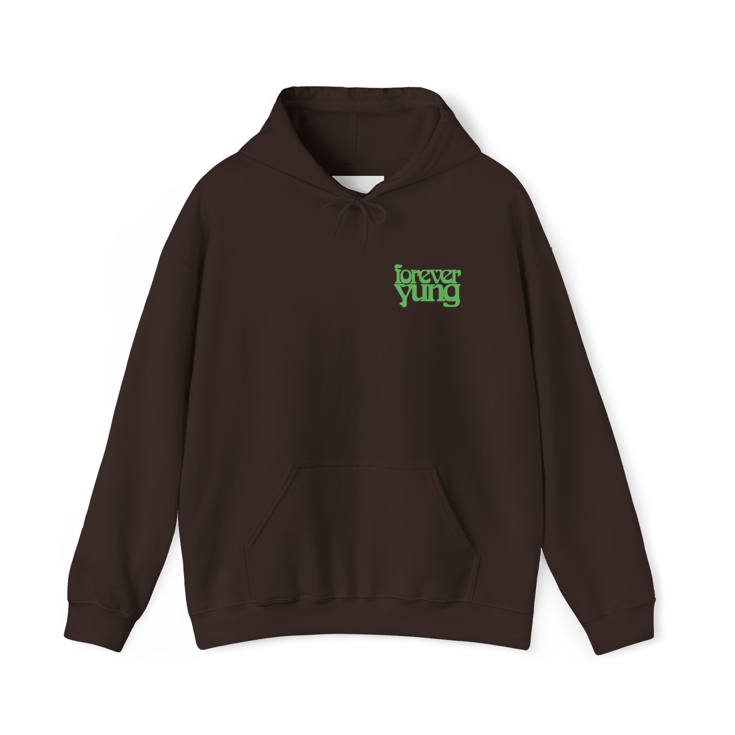 Forever Yung Sunset Badge Hoodie - Dark Chocolate